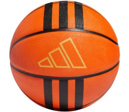Piłka do koszykówki adidas 3-Stripes Rubber X3 pomarańczowa HM4970