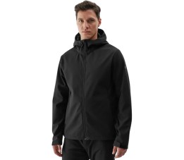 Kurtka męska softshell 4F M283 głęboka czerń 4FWAW24TSOFM283 20S