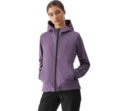 Kurtka damska softshell 4F F285 ciemny fiolet 4FWAW24TSOFF285 50S