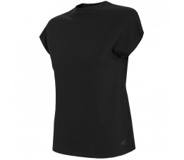 Koszulka damska 4F głęboka czerń H4L21 TSD038 20S