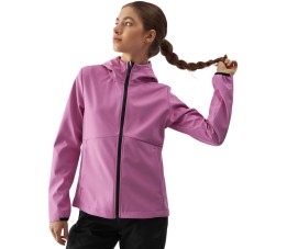 Kurtka damska softshell 4F F285 różowa 4FWAW24TSOFF285 54S
