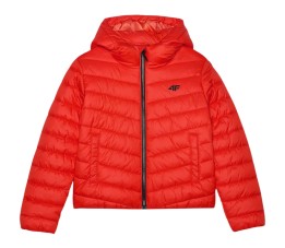 Kurtka puchowa dla chłopca 4F M460 pomarańczowa 4FJWAW24TDJAM460 70S