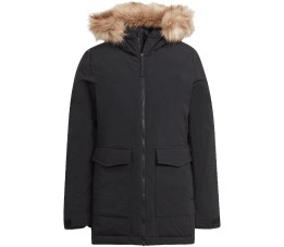 Kurtka damska adidas Parka Hooded Fur czarna IJ8260