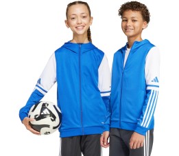 Bluza dla dzieci adidas Squadra 25 Hoody niebiesko-biała JD4802