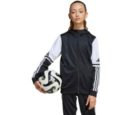 Bluza dla dzieci adidas Squadra 25 Hoody czarno-biała JE2756