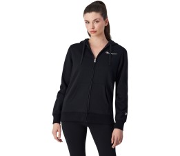 Bluza damska Champion Full Zip Hoodie czarna 117531 KK001