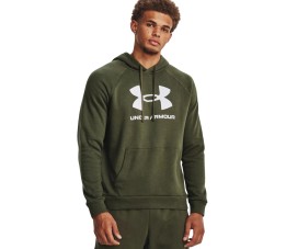 Bluza męska Under Armour Rival Fleece Logo HD oliwkowa 1379758 390