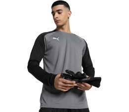 Bluza bramkarska męska Puma teamPACER GK LS szara 704933 43