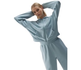 Bluza damska 4F F1002 jasny niebieski 4FWSS24TSWSF1002 34S