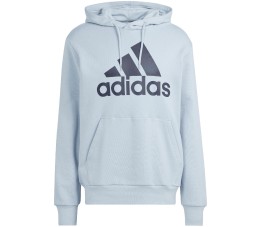 Bluza męska adidas Essentials French Terry Big Logo Hoodie błękitna IS1352