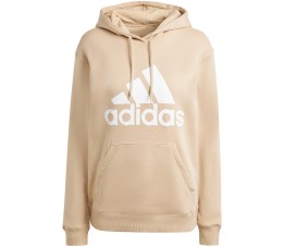 Bluza damska adidas Essentials Big Logo Regular Fleece Hoodie beżowa IR9330