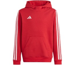 Bluza dla dzieci adidas Tiro 23 League Sweat Hoodie czerwono-biała HS3607