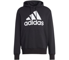 Bluza męska adidas Essentials French Terry Big Logo Hoodie czarna IC9363