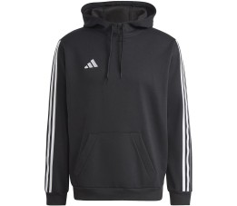 Bluza męska adidas Tiro 23 League Sweat Hoodie czarno-biała HS3598