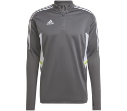Bluza męska adidas Condivo 22 Training 1/2 zip szaro-biała HD2312