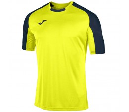 Koszulka Joma Essential Żółty Fluor Granatowy 101105.063