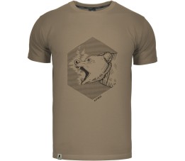 Koszulka męska Alpinus Wild nature ciemna oliwka SI43976