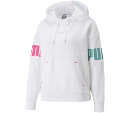 Bluza damska Puma Power Colorblock Hoodie TR biała 847125 02