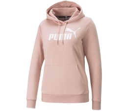 Bluza damska Puma ESS Logo Hoodie FL różowa 586789 47