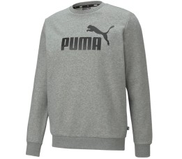 Bluza męska Puma ESS Big Logo Crew FL szara 586678 03