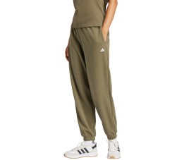 Spodnie damskie adidas Essentials Small Logo French Terry Cuffed zielone JD9927