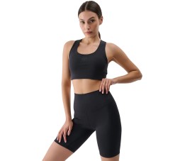 Legginsy damskie 4F F019 głęboka czerń 4FRSS25TFSTF019 20S