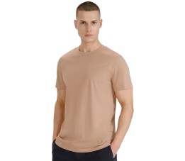 Koszulka męska 4F M2074 beżowa 4FWSS25TTSHM2074 83S