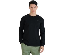 Koszulka męska 4F Longsleeve M432 głęboka czerń 4FWMM00TLONM432 20S