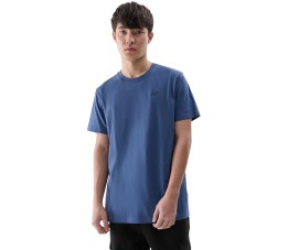 Koszulka męska 4F M2256 denim 4FWMM00TTSHM2256 32S