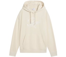 Bluza damska Puma Ess Script Comfort Hoodie kremowa 684983 87