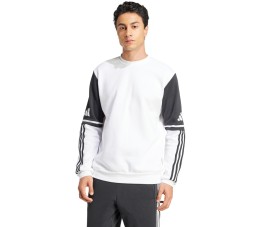 Bluza męska adidas Squadra 25 Sweat Crew biało-czarna JD2959