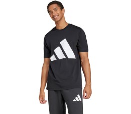 Koszulka męska adidas Essentials Big Logo Single Jersey Tee czarna JE8945