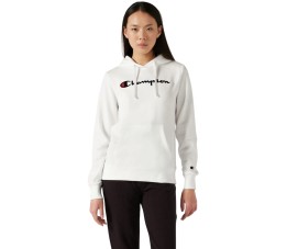 Bluza damska Champion Hooded Sweatshirt biała 118097 WW001