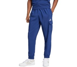 Spodnie męskie adidas Essentials Small Logo Cargo niebieskie JD1825