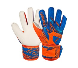 Rękawice bramkarskie Reusch Attrakt Solid Junior pomarańczowo-niebieskie 5572515 2290