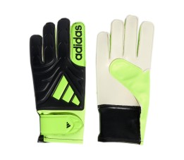 Rękawice bramkarskie dla dzieci adidas Copa Club czarno-limonkowe JN5341