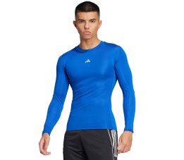 Koszulka męska adidas Techfit Long Sleeve Tee niebieska JP2921