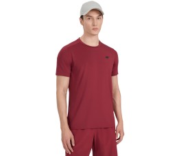 Koszulka męska 4F FNK M1521 ciemna czerwień 4FWAW25TFTSM1521 61S