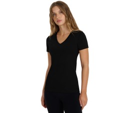 Koszulka damska 4F F2969 głęboka czerń 4FWAW25TTSHF2969 20S