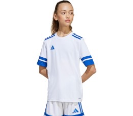 Koszulka dla dzieci adidas Squadra 25 biało-niebieska JJ0060