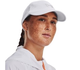 Czapka z daszkiem damska Under Armour Blitzing Adj OSFM biała 1376705 100