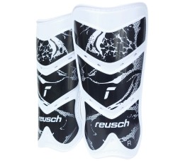 Ochraniacze piłkarskie Reusch Shinguard Attrakt Lite biało-czarne 5377045 7701