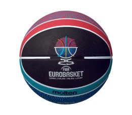 Piłka koszykowa Molten Fiba Replika czarno-niebiesko-czerwona B7G2000-E5Z ME2025