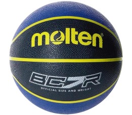 Piłka koszykowa Molten czarno-niebieska BC7R2-KB