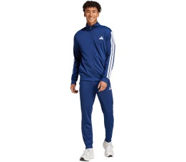 Dres męski adidas Sportswear Basic 3-Stripes niebieski JI8859