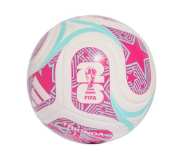 Płka nożna adidas World Cup 26 Trionda Club biało-różowo-błękitna JD8054