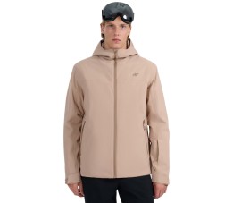 Kurtka narciarska męska 4F M0787 beżowa 4FWAW25TTJAM0787 83S