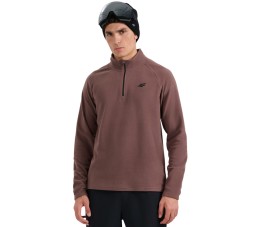 Bluza polarowa męska 4F M065 ciemny brąz 4FWAW25UFLEM065 80S