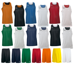 Strój koszykarski dwustronny Joma Uniseks Aro 100050.800 + 101648.880 - Nadruki, Różne kolory