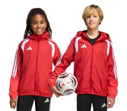 Kurtka dla dzieci adidas Tiro 26 Competition All Weather czerwona KB0155